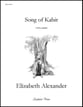 Song of Kabir SATB choral sheet music cover